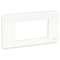 Unica Pro - plaque de finition - Blanc - 4 modules