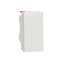 Unica - bouton-poussoir NO - 10A - connex rapide - 1 mod - Blanc - méca seul