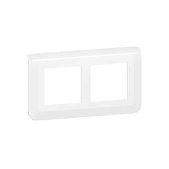 Plaque de finition horizontale spéciale rénovation Mosaic pour 2x2 modules blanc|Legrand-LEG078864L