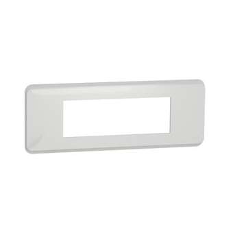 Unica Pro - plaque de finition - Blanc - 6 modules|Schneider Electric-SCHNU411618
