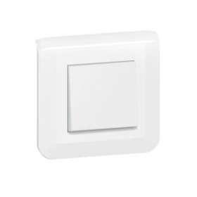 Interrupteur ou va-et-vient Mosaic 10A blanc complet avec plaque|Legrand-LEG099200