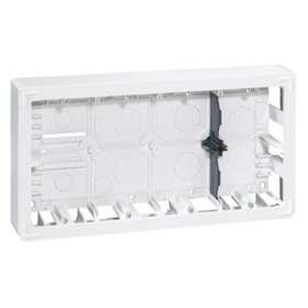 Cadre saillie profondeur 46mm Mosaic pour 2x10 modules et support 080268|Legrand-LEG080278
