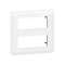 Plaque de finition Mosaic pour 2x5 modules blanc