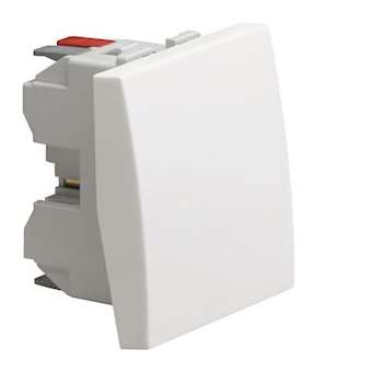 Systo poussoir 1F 10A 2 modules Blanc|Hager-HAGWS020