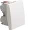 Systo poussoir 1F 10A 2 modules Blanc