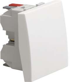 Systo poussoir 1F 10A 2 modules Blanc|Hager-HAGWS020