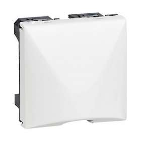 Sortie de câble Mosaic avec serre-câble 2 modules - blanc|Legrand-LEG099644