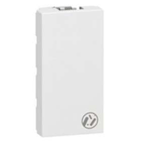 Obturateur Mosaic 1 module - blanc antimicrobien|Legrand-LEG078720