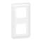 Plaque de finition verticale Mosaic pour 2x2 modules blanc antimicrobien