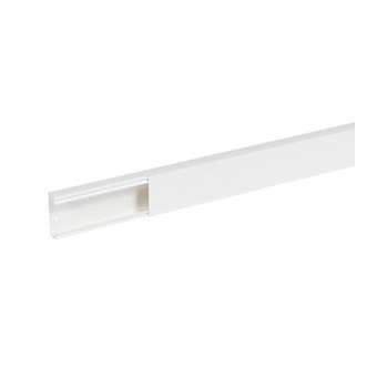 Goulotte distribution Viadis 60x25mm-Fond+couvercle-1 compart-Longueur 2m-Blanc|Planet wattohm-PLW16300