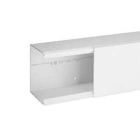 Goulotte de distribution non cloisonnable TA-E 100x80 1 compartiment blanche|Iboco-IBOB00360
