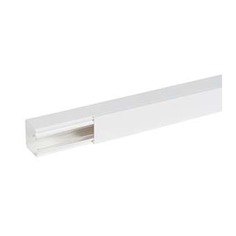 Goulotte distribution Viadis 60x60mm-Fond+couvercle-1 compart-Longueur 2m-Blanc|Planet wattohm-PLW16400