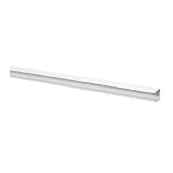 Goulotte Logix 45-50x50mm-1 compartiment-2m-Livré sans couvercle-PVC Blanc Artic|Planet wattohm-PLW68027