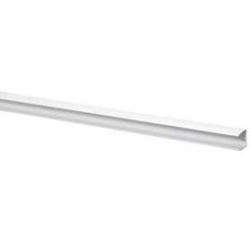 Goulotte Logix 45-50x50mm-1 compartiment-2m-Livré sans couvercle-PVC Blanc Artic|Planet wattohm-PLW68027