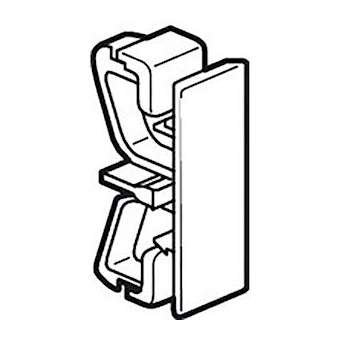 Normaclip pour goulotte Logix 45 - livré par 2 - PVC - Blanc Artic|Planet wattohm-PLW30164