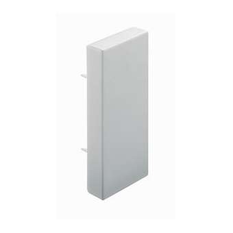Embout à visser - Pour goulotte de distribution Viadis 40x40mm -PVC Blanc Artic|Planet wattohm-PLW16344