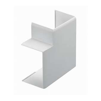 Angle plat - Pour goulotte de distribution Viadis 40x40mm - PVC Blanc Artic|Planet wattohm-PLW16343