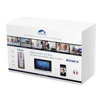 pack XE VIDEO 1B BLE, XE MONITOR, 1 Switch 4 PoE+, 2 ext castelsip, 5 badges|Castel-CST590.8980