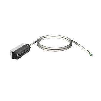 Modicon X80 - cordon blindé - conn. 28 contacts - fils volants 1 extrémité - 3m|Schneider Electric-SCHBMXFTW308S