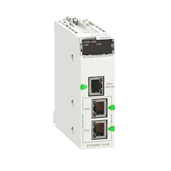 Modicon M580 - module réseau EtherNet/IP et Modbus/TCP - 10/100Mbit/s|Schneider Electric-SCHBMENOC0301