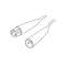 Cordon de liaison xlr f-xlr m