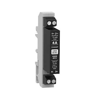 SSR, GNR Mini, DIN Rail, 4A OUT 12-460 VAC, IN 12-30 VAC/8-30 VDC, Special ZC|Crouzet-CRTGNRM4B1B