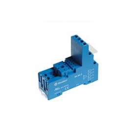 Support 10A 250V série 5532, 5534, bleu, étrier métallique, à cage|Finder-FID94943SMA