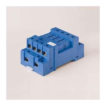 Support 12A 250V série 5632, bleu, étrier métallique, à vis|Finder-FID9674SMA