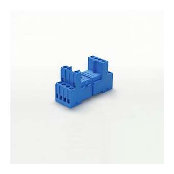 Support 10A 250V série 5532, 5534, bleu, étrier métallique, à cage|Finder-FID94842SMA
