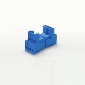 Support 10A 250V série 5532, 5534, bleu, étrier métallique, à cage|Finder-FID94842SMA