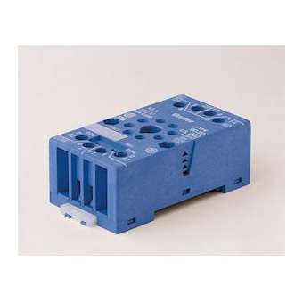 Support 10A 250V pour séries 6012, 8812, 8892, bleu, étrier métal, à cage|Finder-FID9020SMA