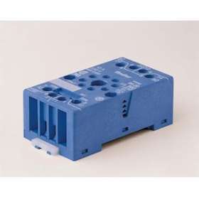 Support 10A 250V pour séries 6012, 8812, 8892, bleu, étrier métal, à cage|Finder-FID9020SMA