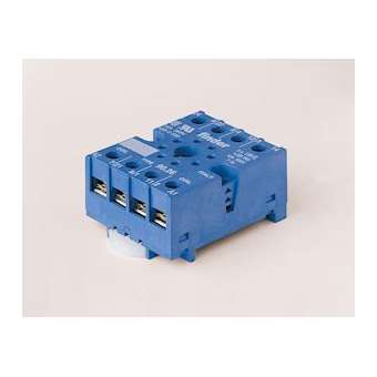 Support 10A 250V pour 6012, 8812, 8892, bleu, étrier métal, à vis|Finder-FID9026SMA