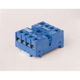 Support 10A 250V pour 6012, 8812, 8892, bleu, étrier métal, à vis|Finder-FID9026SMA