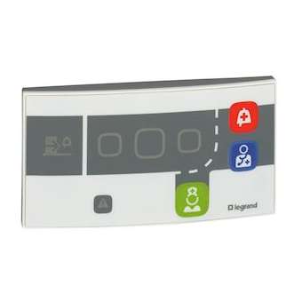 Bloc de porte chambre Mosaic appel infirmière avec indicateur d'appel lumineux|Legrand-LEG076606