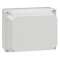 Boîtier industriel plastique IP55 IK07 couvercle opaque 4 verrous 220x170x140mm