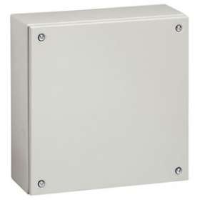 Boîtier industriel Atlantic métal carré IP66 IK10 - 150x150x80mm - RAL7035|Legrand-LEG035600