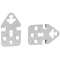 Pattes fixation murale (4) - pour coffret Atlantic - 300 kg - anti-corrosion