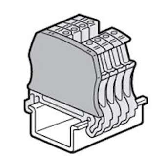 Cloison terminale pr bloc jonc Viking3 à vis - 1 entr/1 sort - pas 5,6,8,10|Legrand-LEG037550