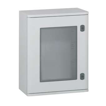 Coffret polyester Marina IP66 IK10Avec porte vitrée - 400x300x206mm - RAL7035|Legrand-LEG036271
