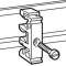 Fixation de l'appareillage sur rails EN 60715 pour vis M6