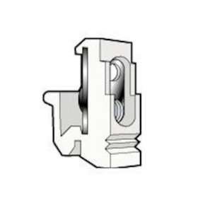 Fixocap pour vis M5 fixation appareillage sur rail EN 60715 asym - noir|Legrand-LEG036459