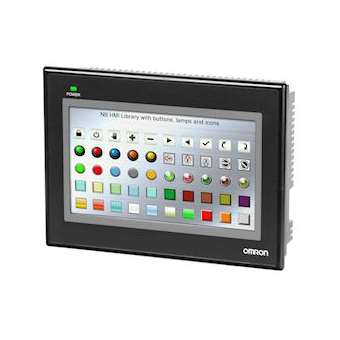 Interface homme-machine. ecran tft 7 inch, 800 x 480 pixels. 128mb mémoire inter|Omron electronics-OMRNB7W-TW01B