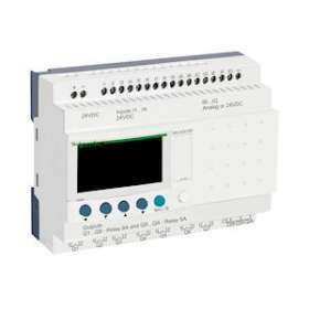 Zelio Logic - relais intelligent modul.- 26 E/S - 24Vcc - horloge - affichage|Schneider Electric-SCHSR3B261BD