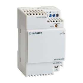 Modular Power Supply 60W, 100-240 Vac/24 Vdc, 2.5 A|Crouzet-CRT89451006