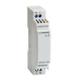 Modular Power Supply 10W, 100-240 Vac/24 Vdc, 0.4 A|Crouzet-CRT89451001