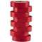 Ruban d'isolation et de repérage électrique 15 mm x 0.15 mm rouge - 10 m (x 8)