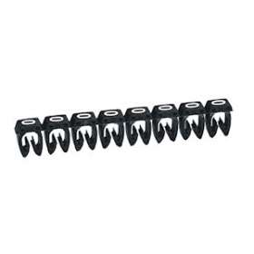 Repère CAB 3 pour filerie 0,5mm² à 1,5mm² et blocs de jonction chiffre 0 noir|Legrand-LEG038210