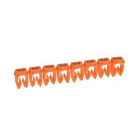 Repère CAB 3 pour filerie 0,5mm² à 1,5mm² et blocs de jonction chiffre 3 orange|Legrand-LEG038213