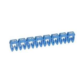 Repère CAB 3 pour filerie 0,5mm² à 1,5mm² et blocs de jonction chiffre 6 bleu|Legrand-LEG038216